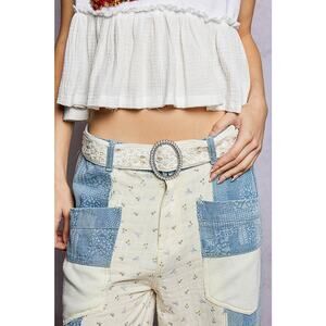 "Ellie" Beaded Embellished Belt in Ivory